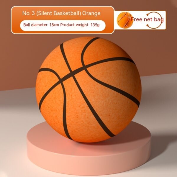 Silent elastic basketball for indoor toddler play. - Image 7