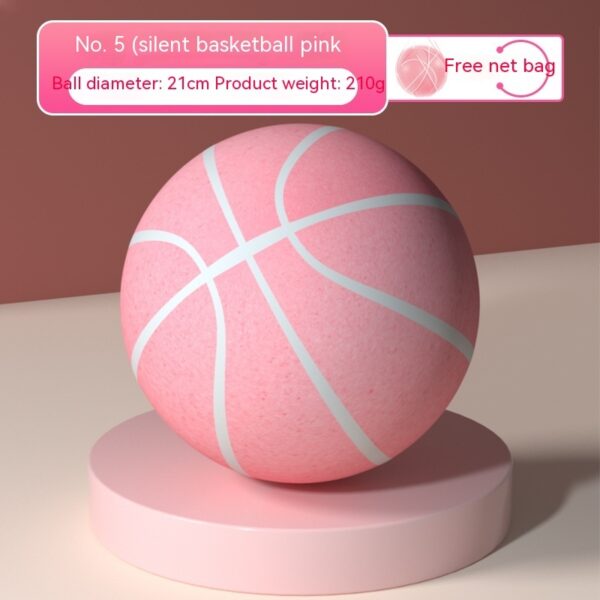 Silent elastic basketball for indoor toddler play. - Image 5