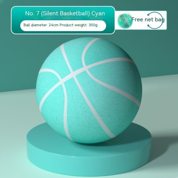 Silent elastic basketball for indoor toddler play. - Image 6