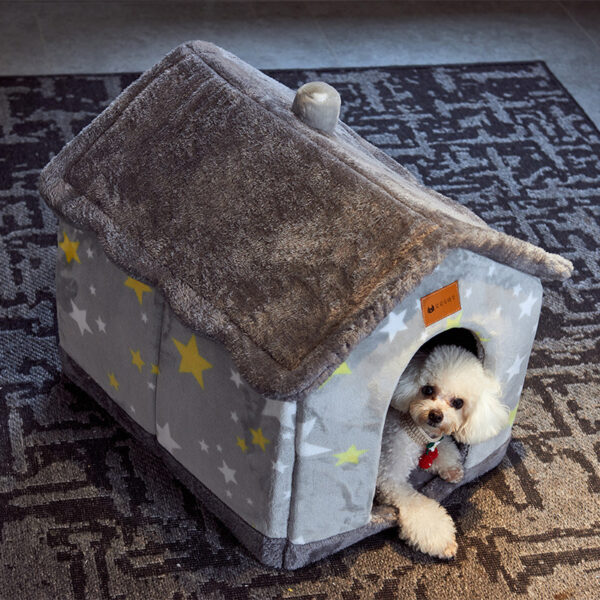 Foldable Pet Dog House with Removable Warm Bed. - Image 7