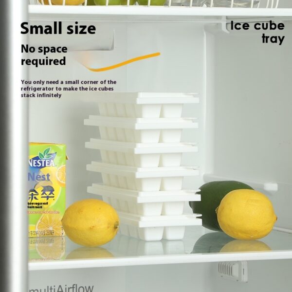 Rotating ice cube tray with cover for freezer storage. - Image 10