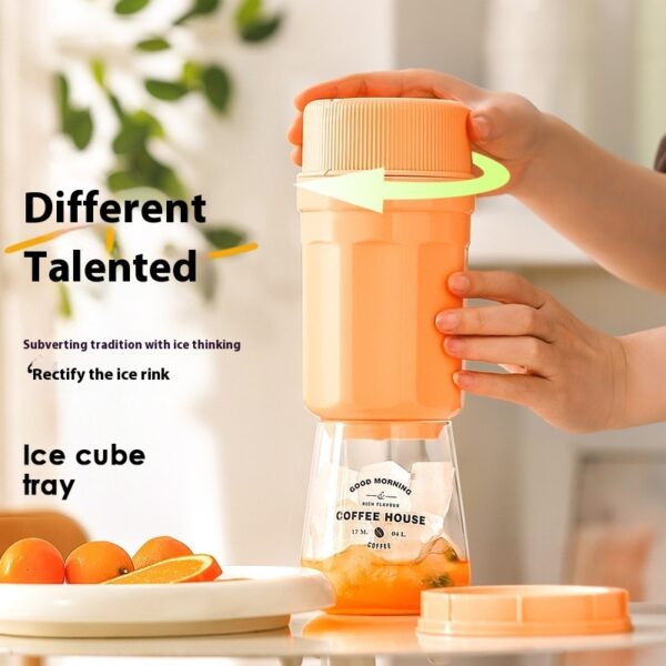 Rotating ice cube tray with cover for freezer storage. - Image 6