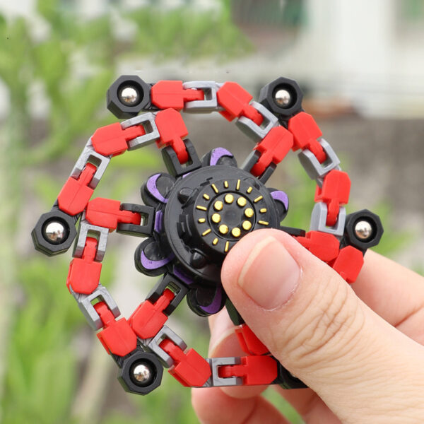 Deformed Fidget Spinner Chain, Stress Relief Toy for Kids and Adults, Sensory Gyro Gift. - Image 4