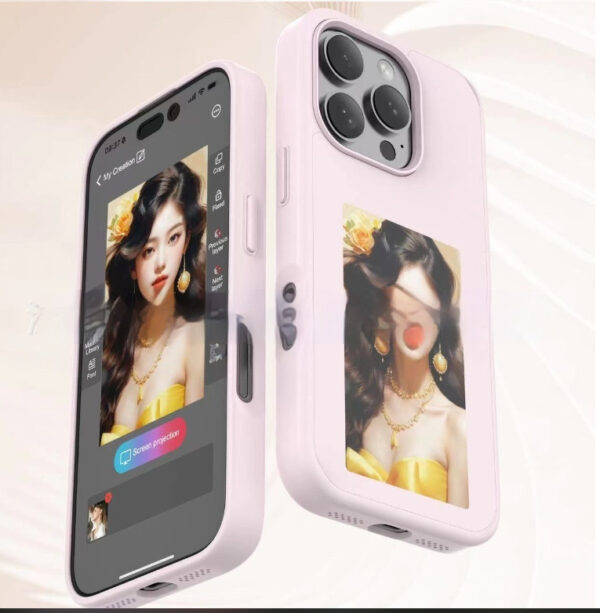 E-ink Screen Phone Case, Battery-Free, Personalized Projection, Luxury Designer Cover. - Image 2