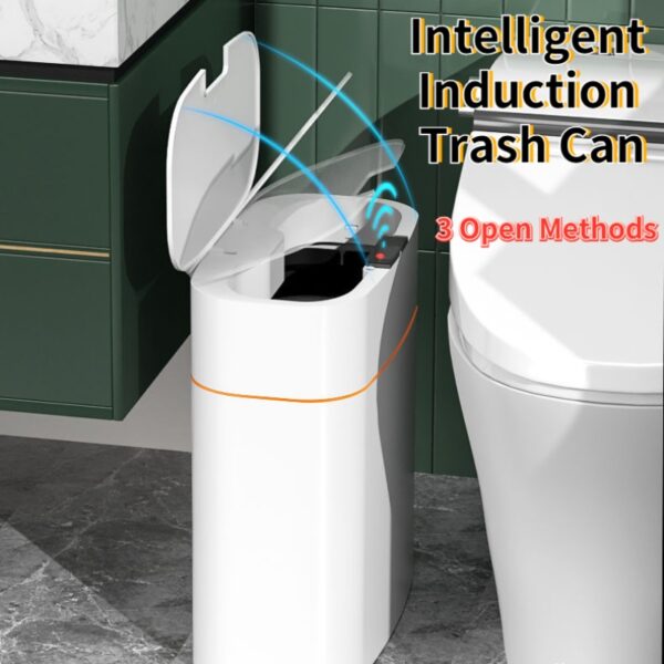 Smart Trash Can with Lid for Bedroom, Living Room, and Kitchen. - Image 3