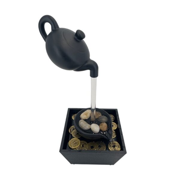 Hanging teapot flowing water ornament for home or office. - Image 2