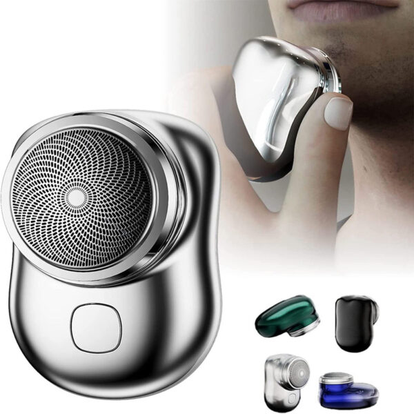 Mini Portable USB Rechargeable Electric Shaver, Wet & Dry, Painless for Men.