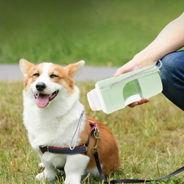 2-in-1 Travel Dog Water Bottle & Feeder, Portable Pet Water Dispenser for Outdoor Use - Image 7