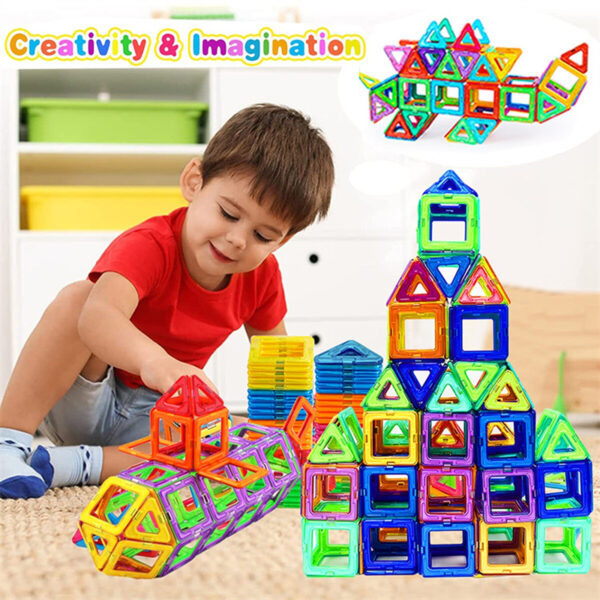 Magnetic Building Blocks DIY Construction Set for Kids. - Image 5