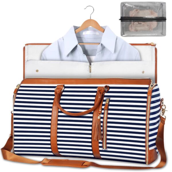 Large Capacity Waterproof Travel Duffle Bag, Women's Folding Suit and Clothes Tote. - Image 9