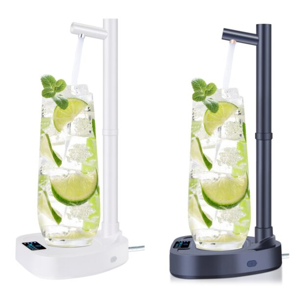 Extension Tube Automatic Desktop Water Dispenser, Rechargeable with Stand.