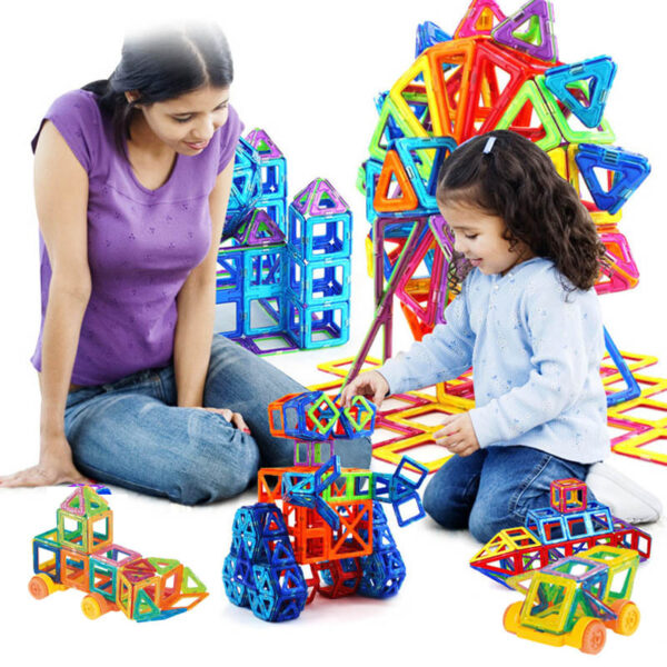 Magnetic Building Blocks DIY Construction Set for Kids. - Image 4