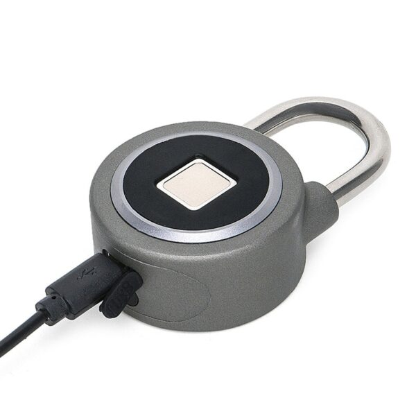 Smart fingerprint lock with Bluetooth and mobile app control, designed for luggage and trolley cases. - Image 6