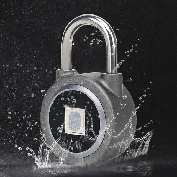 Smart fingerprint lock with Bluetooth and mobile app control, designed for luggage and trolley cases. - Image 5