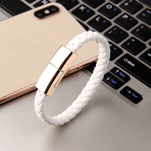 New USB charging bracelet cable for iPhone 14/13 Max, USB-C, and Micro cable for phones. - Image 4