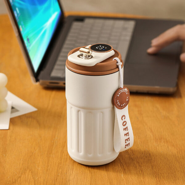 Smart Digital Thermal Bottle 450ml Stainless Steel Insulated Mug - Image 8