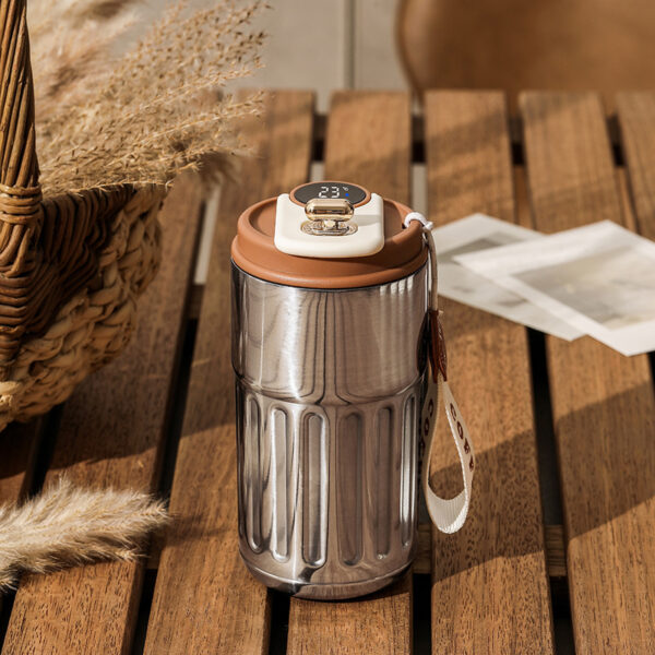 Smart Digital Thermal Bottle 450ml Stainless Steel Insulated Mug - Image 4