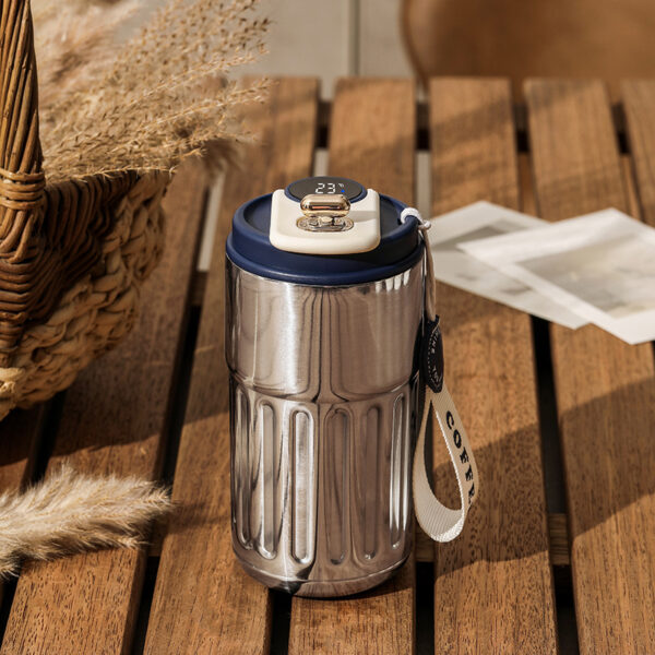 Smart Digital Thermal Bottle 450ml Stainless Steel Insulated Mug - Image 2