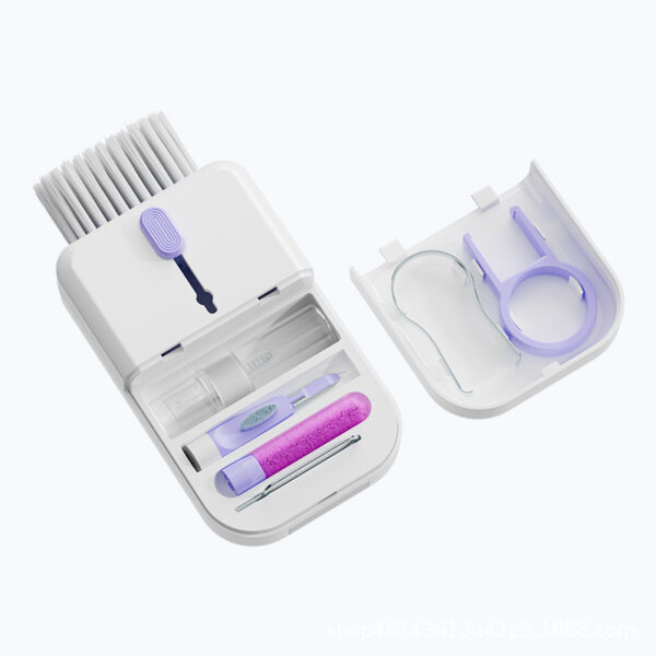 Portable 11-in-1 Cleaning Kit for Electronics with Storage Box. - Image 2