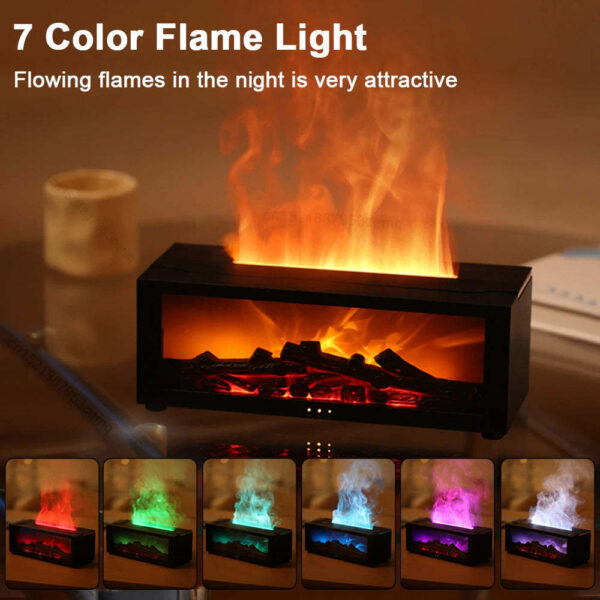 New Flame Aromatherapy Diffuser – 3D Flame Humidifier with Large Mist Output. - Image 4