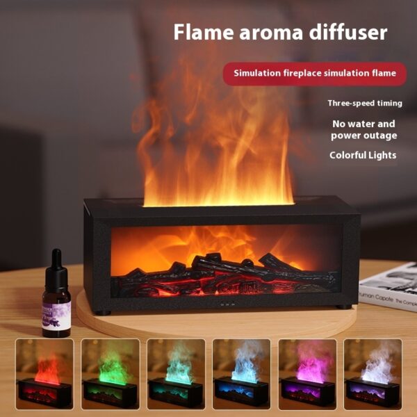 New Flame Aromatherapy Diffuser – 3D Flame Humidifier with Large Mist Output. - Image 5